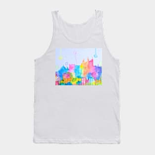 Lyon City - Colorful Skyline Tank Top